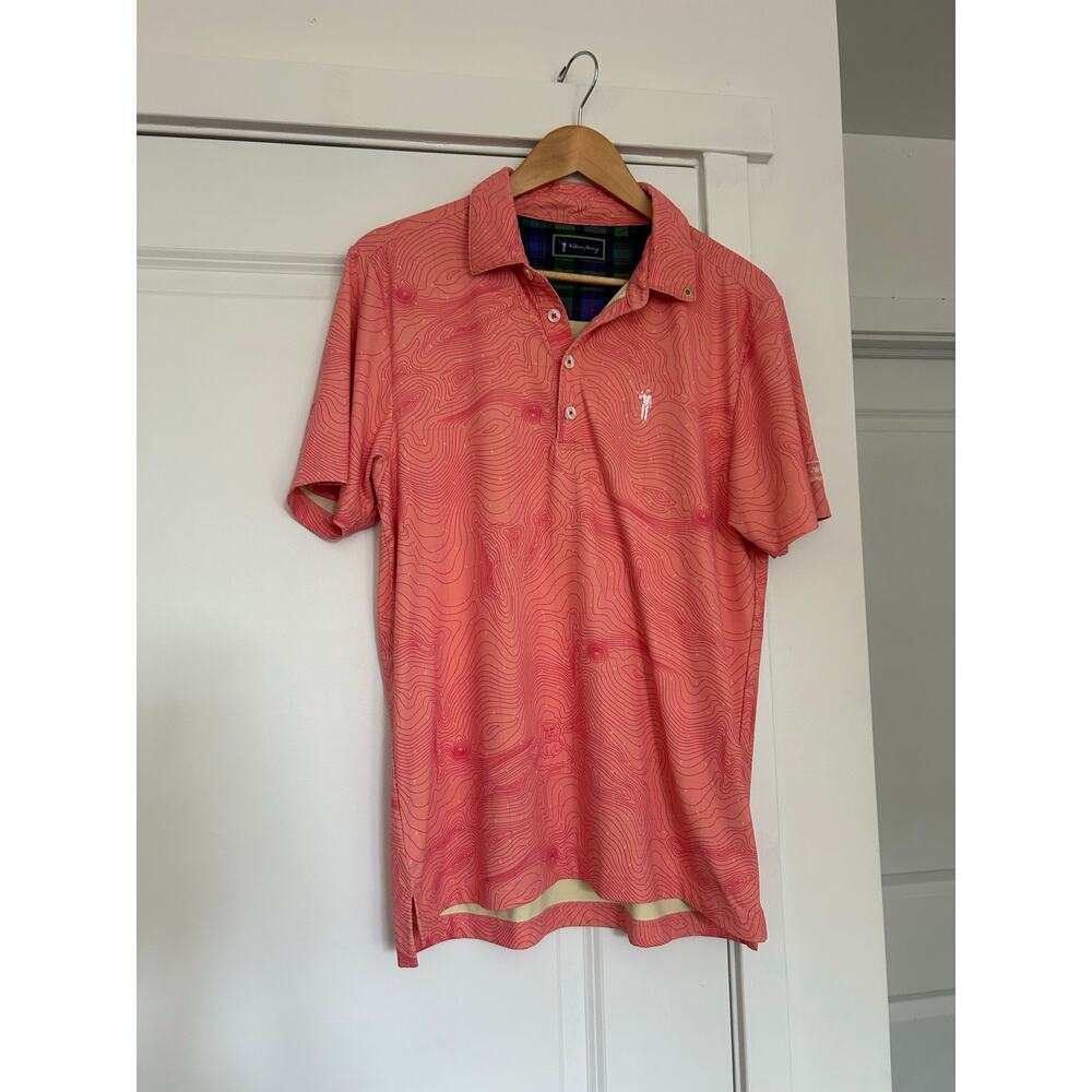 William Murray Golf 'Reading The Greens' Performance Polo Shirt Men's Small